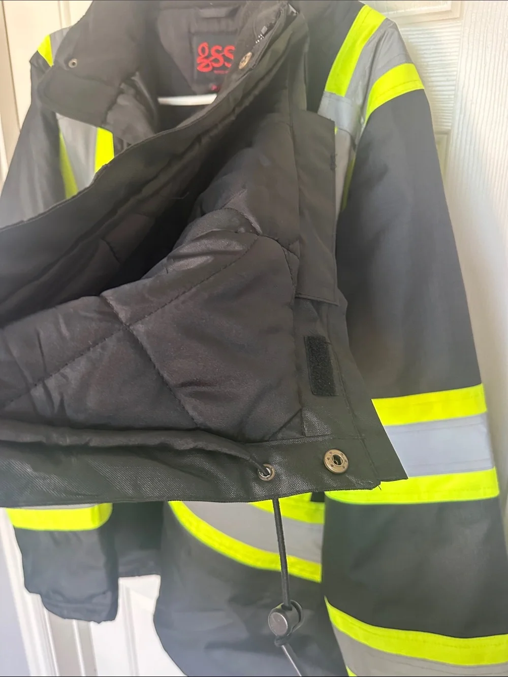 High-Visibility Black Performance Safety Jacket by GSS
